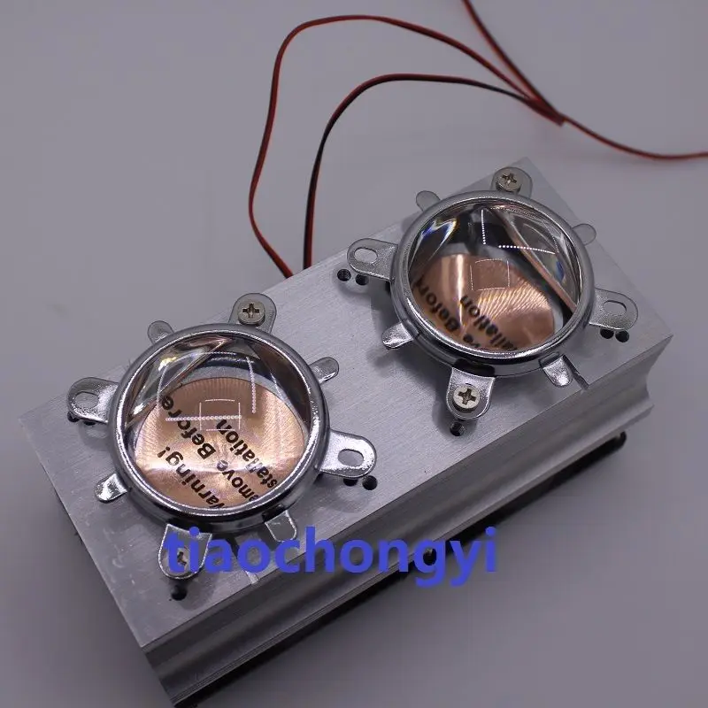 90 градусов DC12V Led радиатор + стеклянный объектив для 20 Вт 30 50 100 высокой мощности
