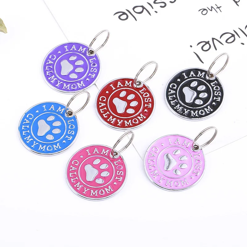 Бирки для собак с гравировкой идентификационное имя кошки щенка бирка ошейника