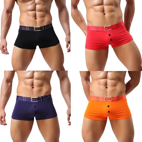 Нижнее белье Мужские хлопковые боксеры с ремнем|boxer th|th boxercotton boxers |