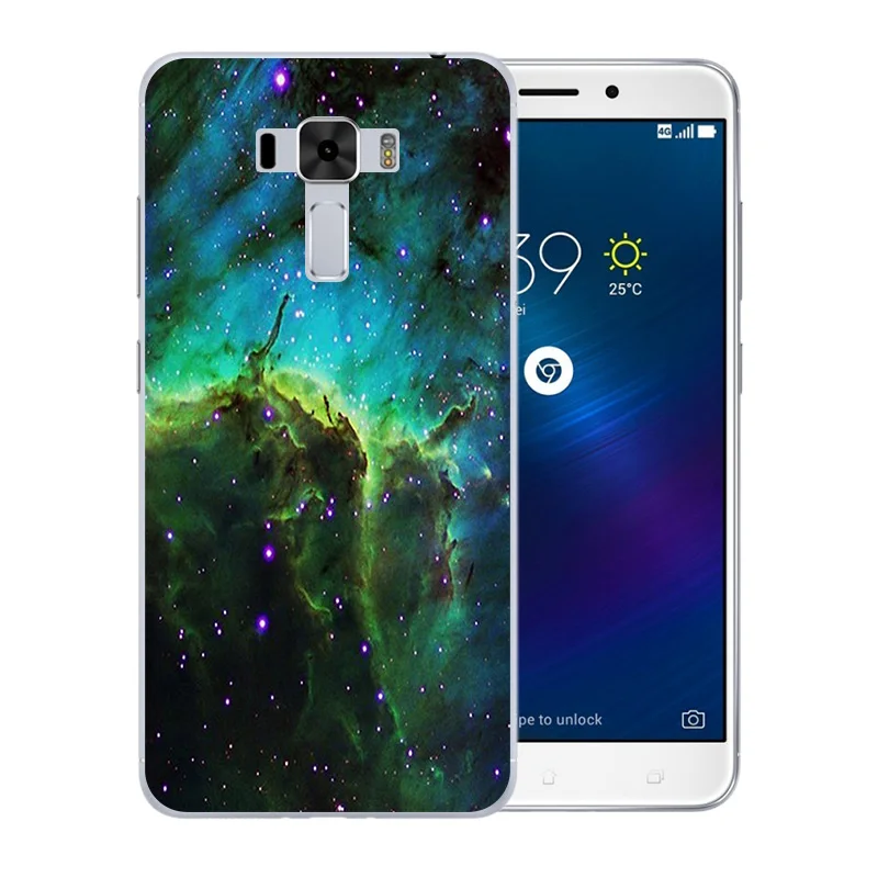 For Asus Zenfone 3 Laser ZC551KL Phone Case Starry Sky Pattern Coque Soft Silicone Luxury Funda |