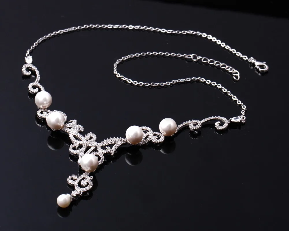 Band New Necklace Earrings Sets Setting with Cubic Zirconia Cadmium Free Statement jewelry set | Украшения и аксессуары