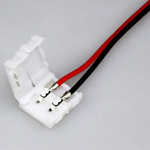 PCB кабель полезный 2 Pin Светодиодная лента 10 мм разъем 5050 один цветной