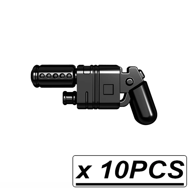 10pcs PGPJ0139 Guns Trek Halo Звёздные войны научная фантастика будущее оружие пакет для MOC части строительные блоки игрушки для детей - Цвет: 10pcs PGPJ0139