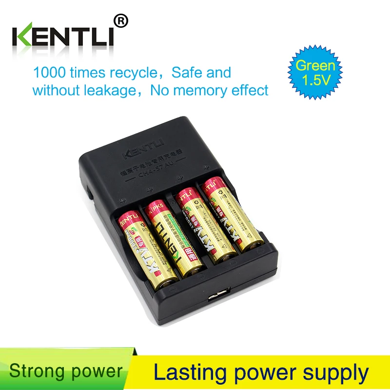 4 шт. перезаряжаемые литий ионные батарейки AA 1 5 в|li-ion battery|battery abattery |