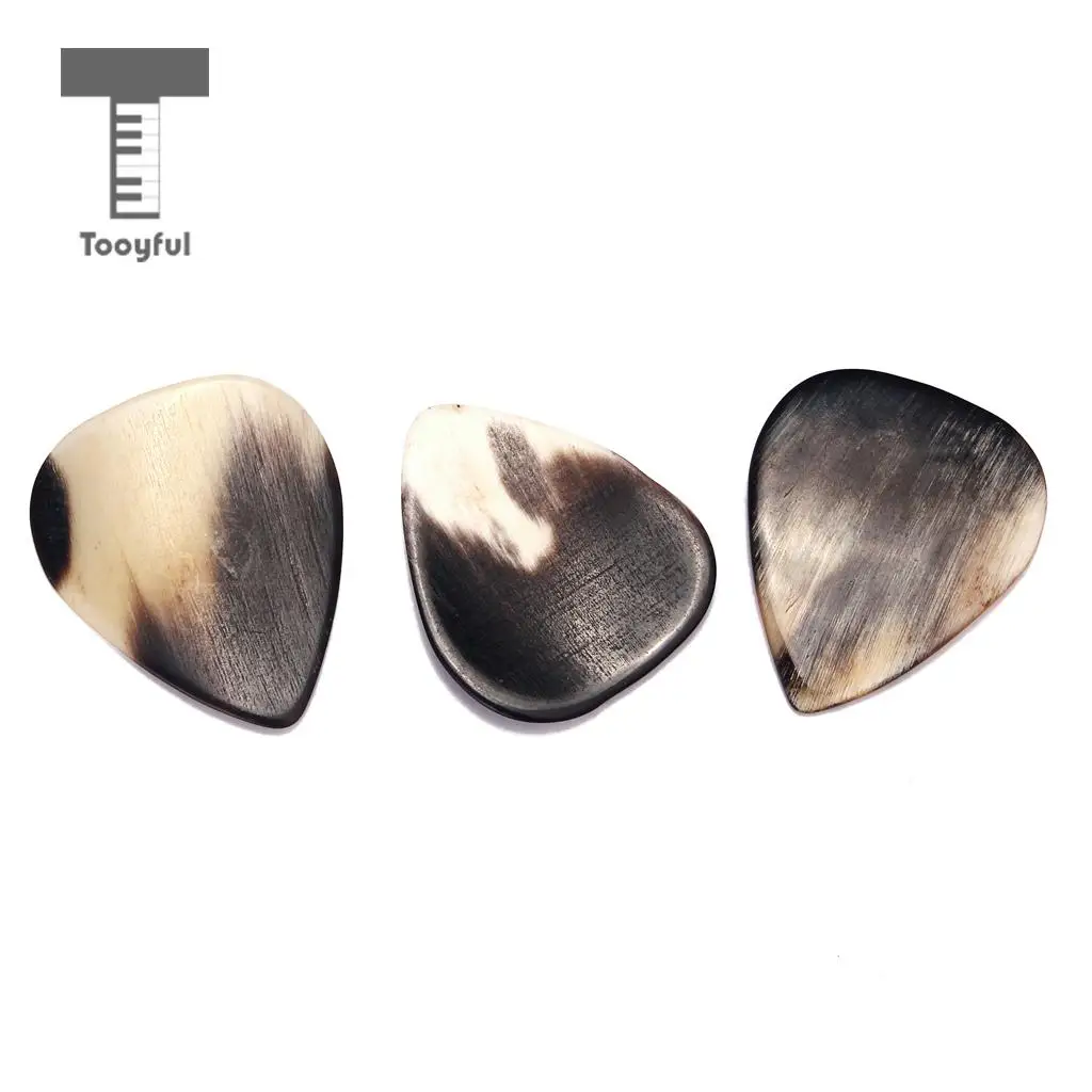 Tooyful Durable 8Pcs Handcrafted Horn Bass Guitar Picks Multi Smooth Acoustic Electric Plectrums Accessories Musical Instrument | Спорт и