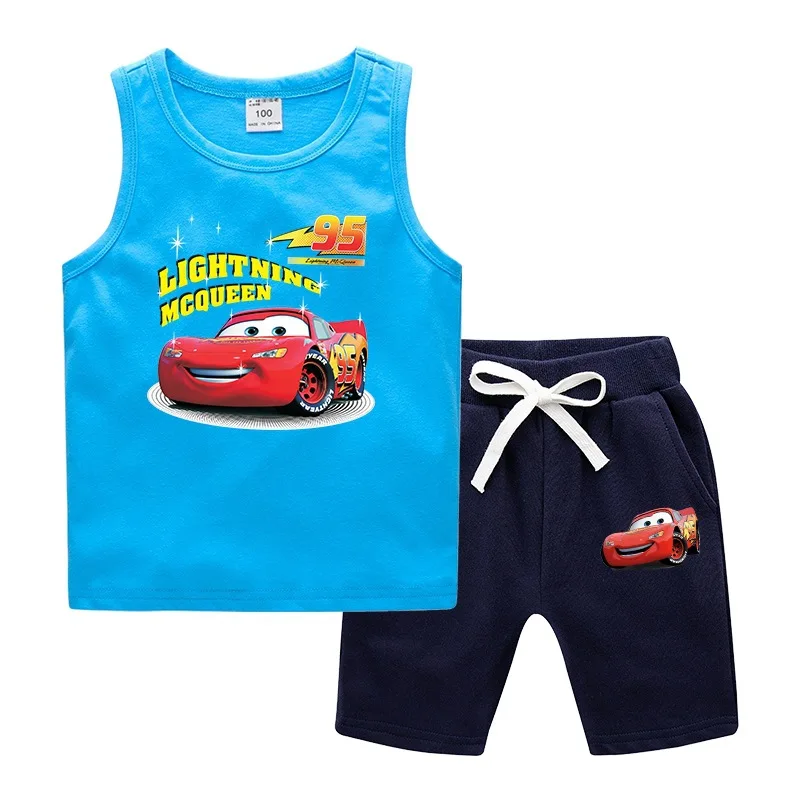 Детский костюм 2021 г. Летний детский с жилетом хлопковый жилет без рукавов