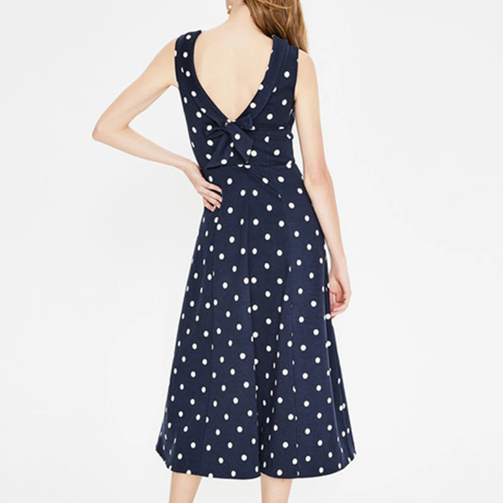 Женское платье женское Коктейльное Летнее в горошек модное Формальное