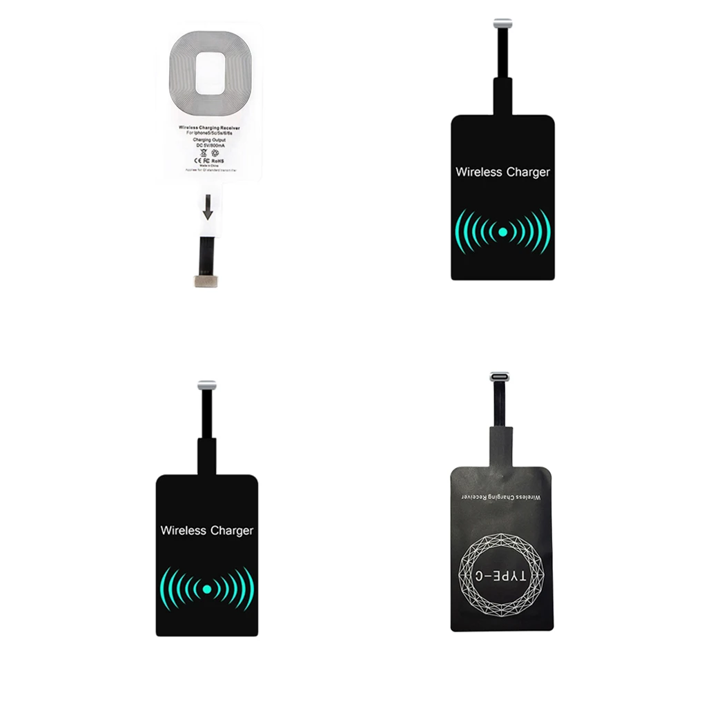 Беспроводное зарядное устройство зарядный приемник Micro USB интерфейс Тип C Пастер