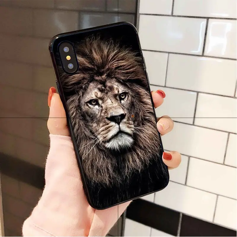 A5 Babaite животные Лев DIY Роскошный Высокий протектор на конце чехол для Apple iPhone 8 7 6 6S Plus X XS MAX 5 5S SE XR Чехол для мобильного телефона - Цвет: A5