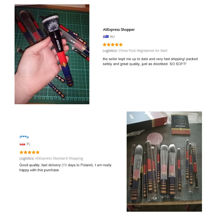 Docolor 12PCS Набор кистей для макияжа Косметическая основа Пудра Румяна Тени для век Губная помада Макияж Кисть Набор инструментов Maquiagem