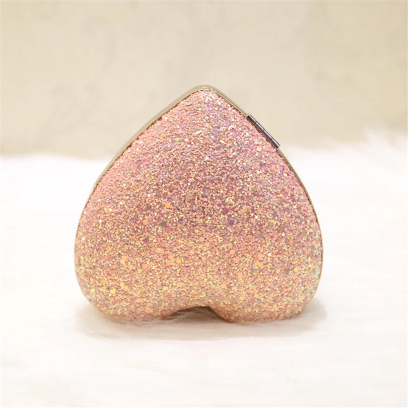 День клатч вечерние сумки любовь в форме сердца Bling цепи Кроссбоди сумка для свадьбы замок с бриллиантами Кошелек вечерние сумки