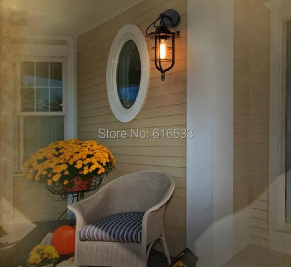 Винтажный индустриальный лофт американский кантри Эдисон Бра Лампа личность