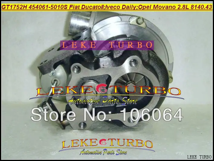 Турбокомпрессор GT1752H 454061 0010 7701044612 711135840 для Fiat Ducato Ивеко ежедневного Movano Renault Master