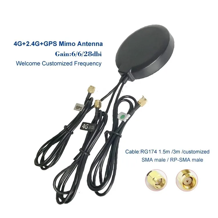 Изысканный дизайн Mimo параболическая антенна 3g 4g lte 2,4G Wifi gps комбинированная антенна 1 шт