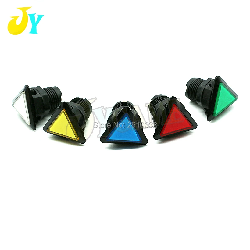 1PCS 12V LED Light Lamp 39MM Triangle Push Button Arcade Video Game Player Switch | Спорт и развлечения
