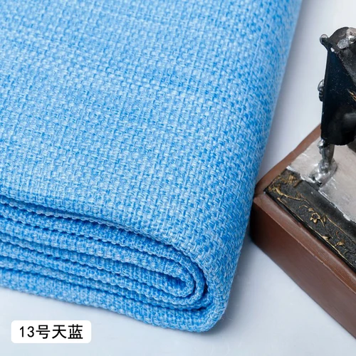 Ширина 145 см обивка дивана плотная льняная хлопковая старая грубая ткань сплошной цвет Diy занавески подушки Чехлы холщовая ткань - Цвет: 13