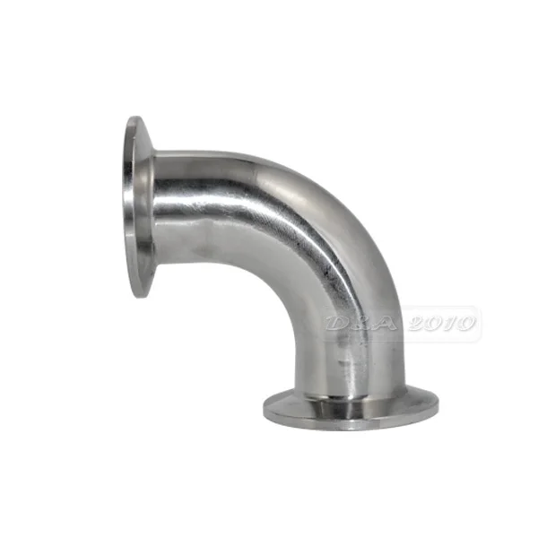 MEGAIRON 1-1/4" 1.25" труба наружным диаметром 32мм из нержавеющей стали SS316 санитарный 90-градусный локот с феррулой диаметром 50,5мм, подходит для трехщелевого зажима 1,5".