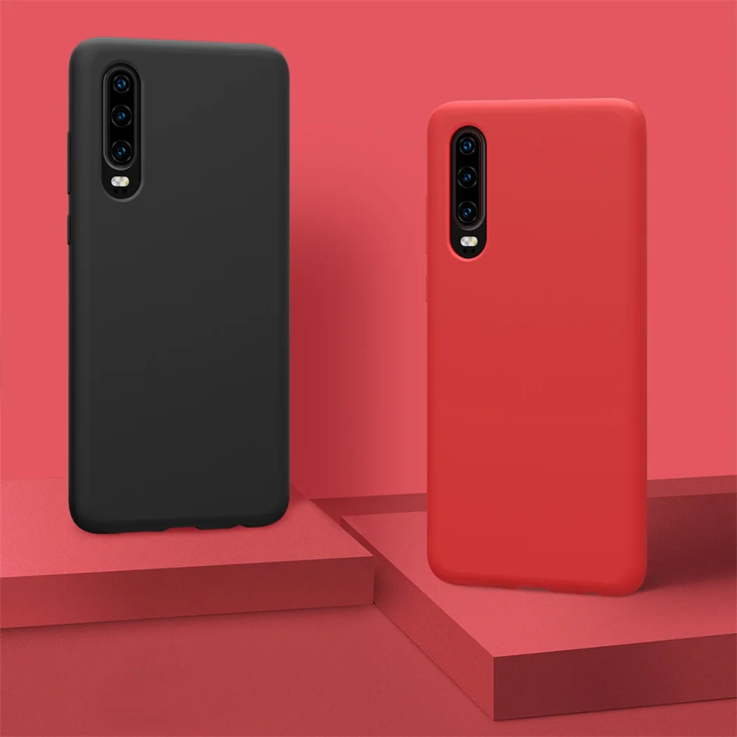 Чехол NILLKIN для Huawei P30 тонкий мягкий противоударный чехол из жидкого силикона и