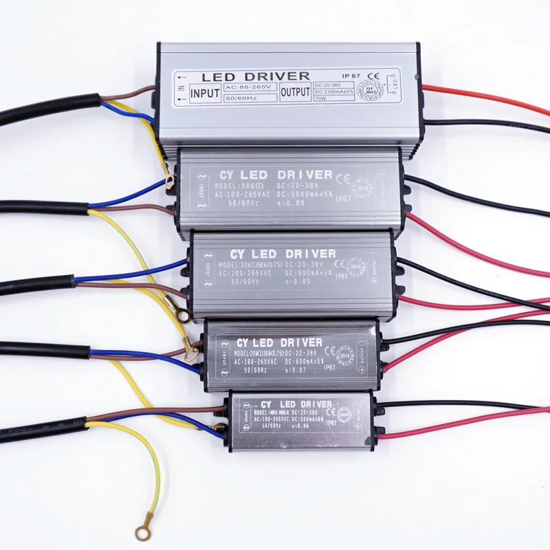 Светодиодный источник питания 10 Вт 20 30 50 70 преобразует AC100 265V в DC22 38V драйвер для
