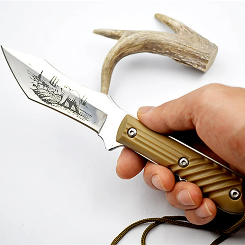 9 &quotохотничий нож с прямым лезвием Тактический Ножи фиксированные ножи сталь