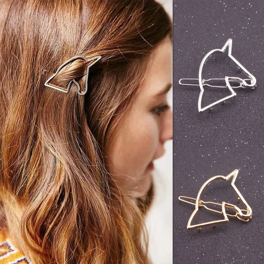 Заколки для волос с единорогом женщин аксессуары bijoux barette chevex заколка Свадебная