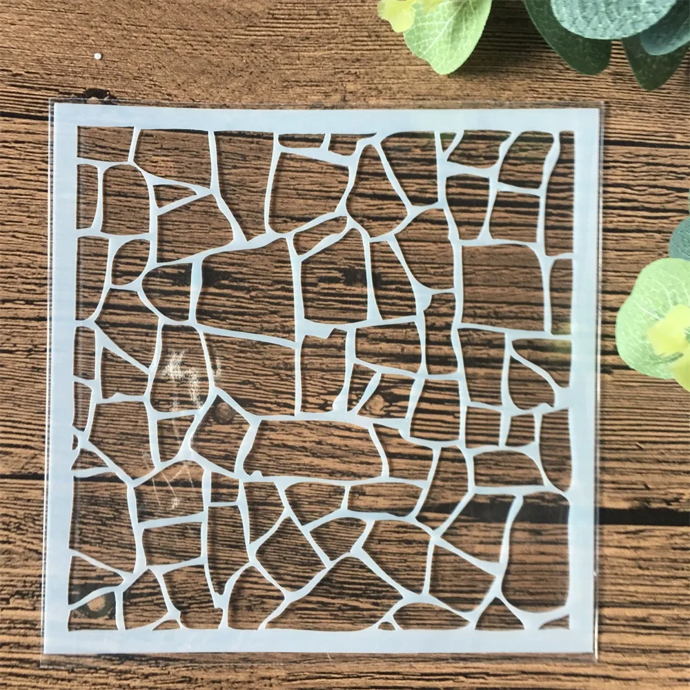 13 см Геометрическая сетка DIY Craft слойные трафареты настенная живопись