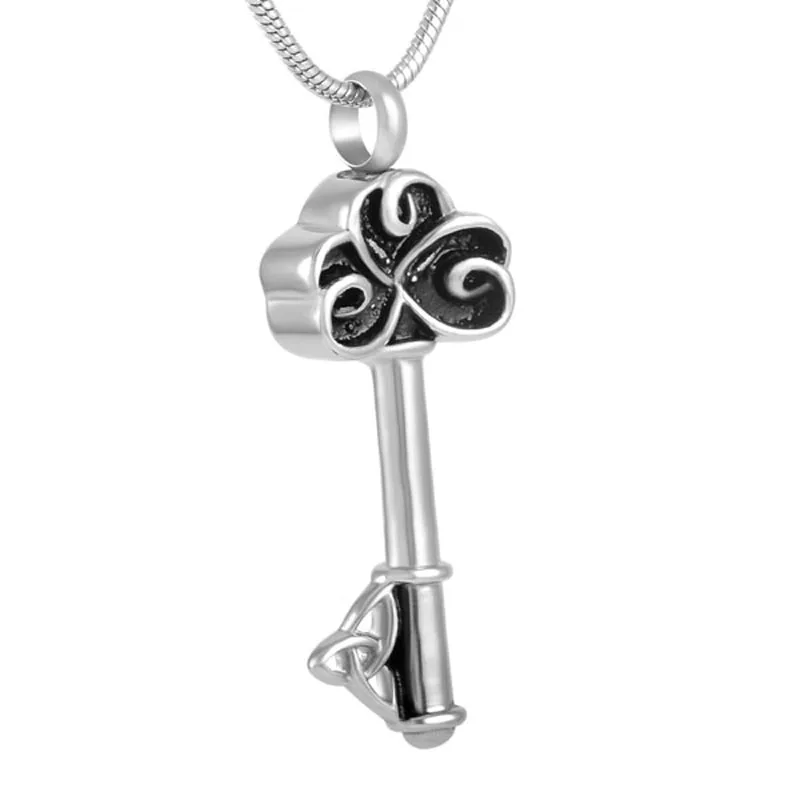 IJD8690 &quotKey to My Heart&quot Cremation Urn Jewelry Wholesale Stainless Steel Pendant Keepsake Necklace for Men and Women | Украшения и