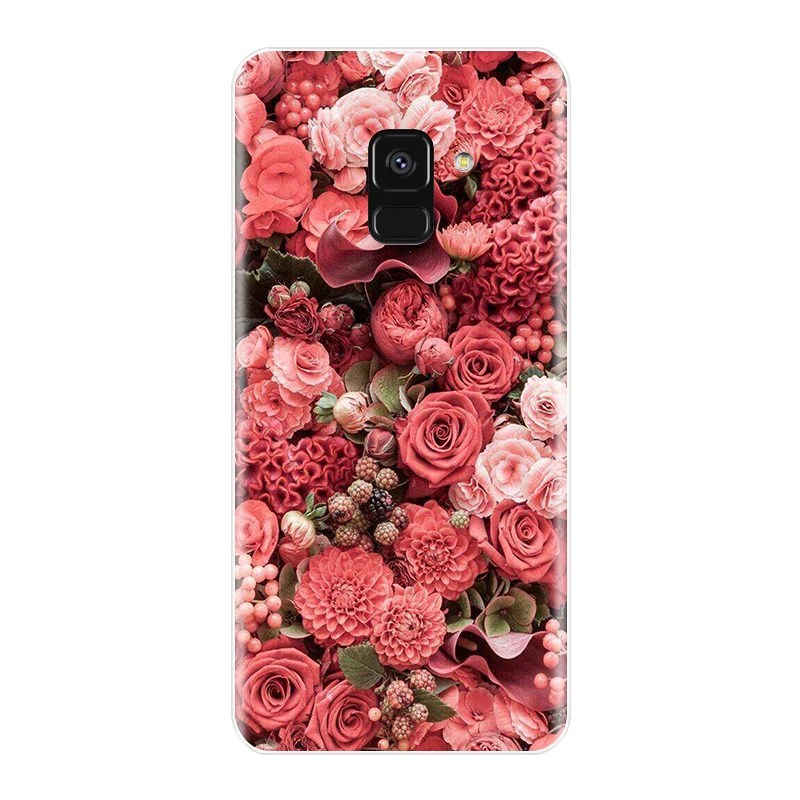 Чехол для телефона Samsung Galaxy A6 A8 Plus 2018 Мягкая силиконовая ТПУ задняя крышка с милым