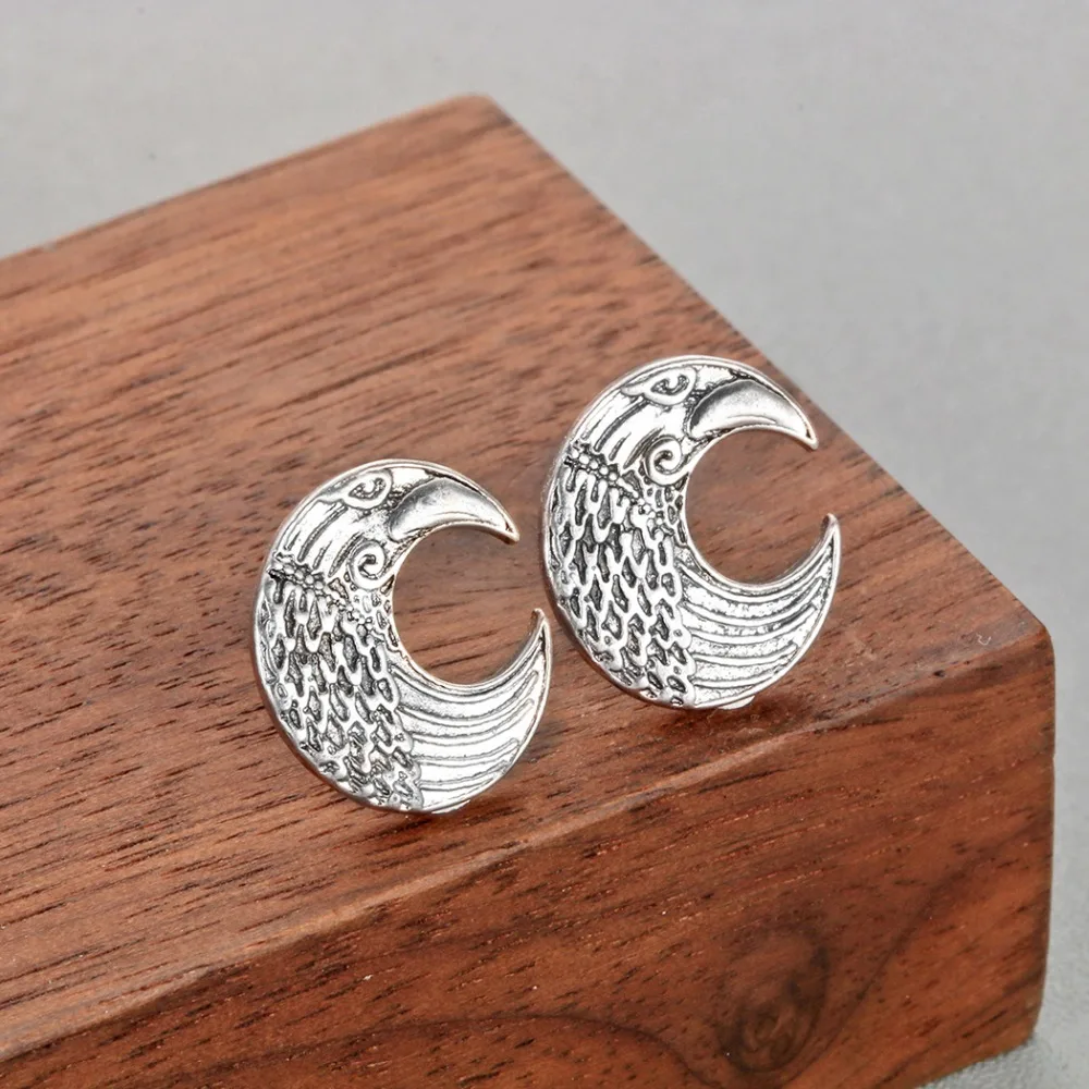 Chandler Eagle Viking Lunula серьги Амулеты для мужчин мужской полумесяц норвежская