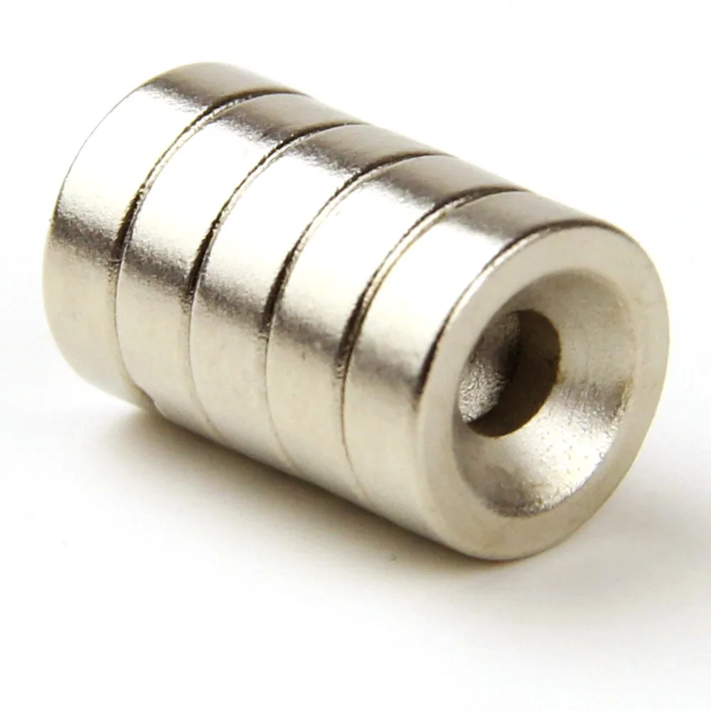 100pcs N35 Super Strong Countersunk Disc Magnets 12 x 4 mm Hole 4mm Rare Earth Neo Neodymium |