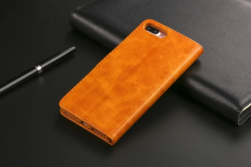 Роскошный кожаный чехол для телефона iPhone 6 6S 7 8 Plus X XS Xr Max с магнитной застежкой