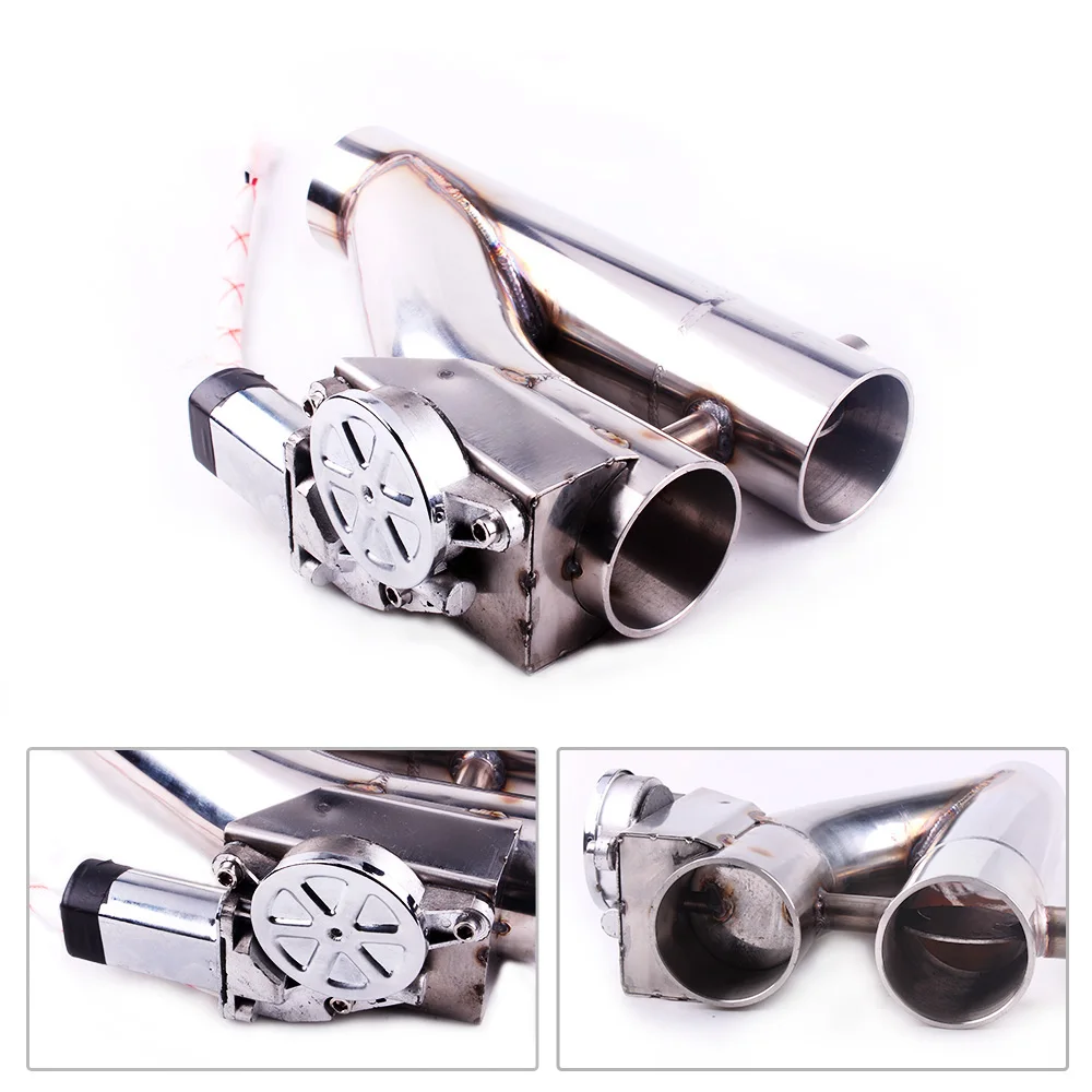RASTP нержавеющая сталь заголовки Y трубы двойные клапаны Электрический выхлоп