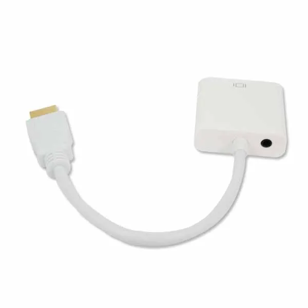 Адаптер для аудиокабеля kebidu HDMI совместимый с VGA 3 5 мм штекер гнездо видеоадаптер HD