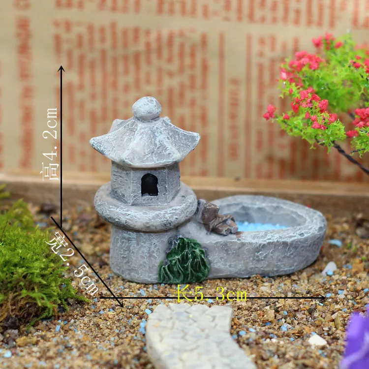 Антикварная имитация смолы украшение для сказочного сада миниатюрные DIY