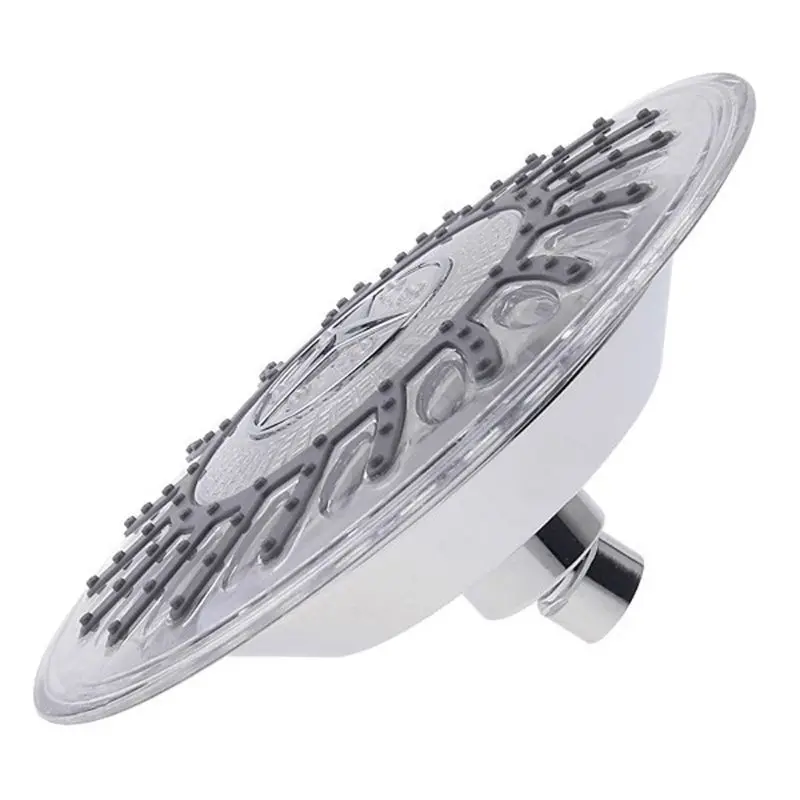 8&quot Bathroom 7 Colors Automatic LED Light Changing Round Top Shower Head Bath Rainfall | Обустройство дома