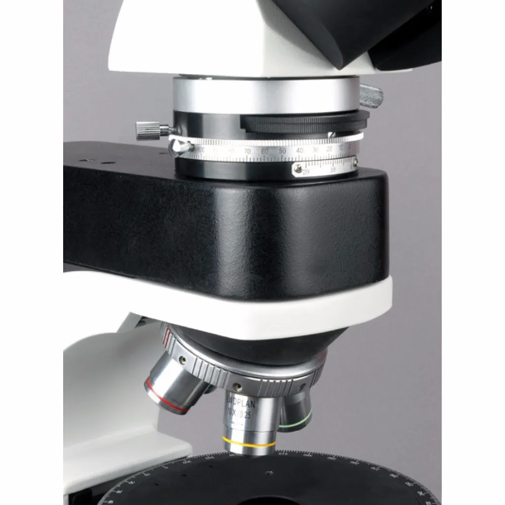 EPI Тринокулярный поляризационный микроскоп бесконечности AmScope Supplies50X 500X 5 Мп
