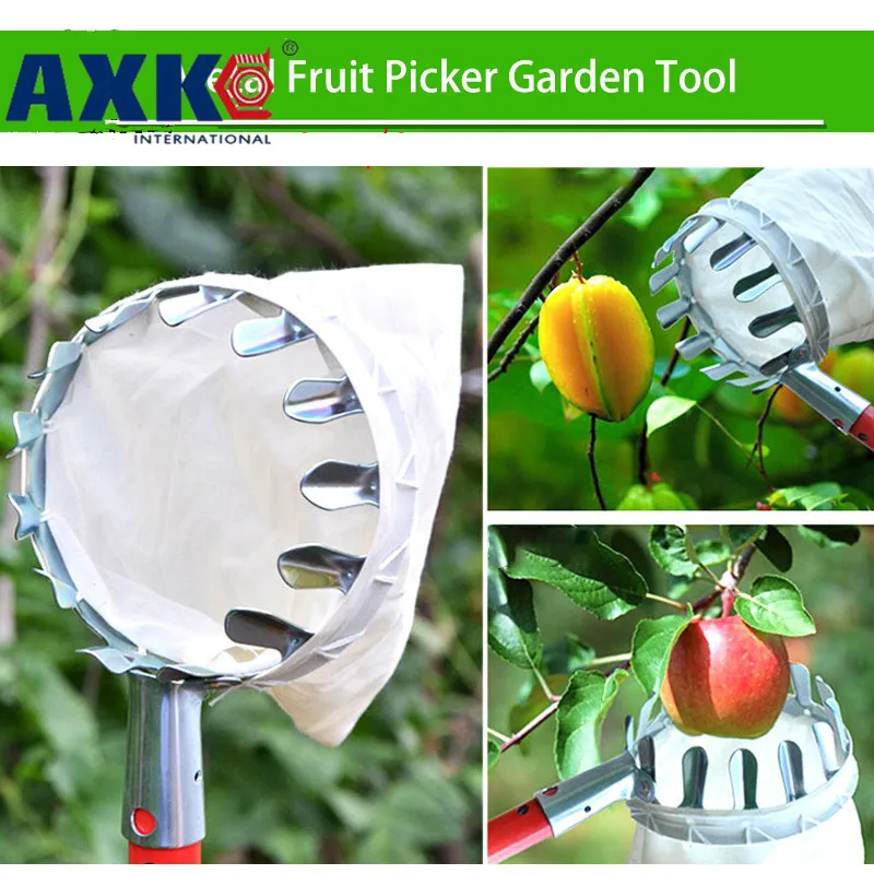 Металлический сборщик фруктов удобный садоводческий садовые яблоки инструменты