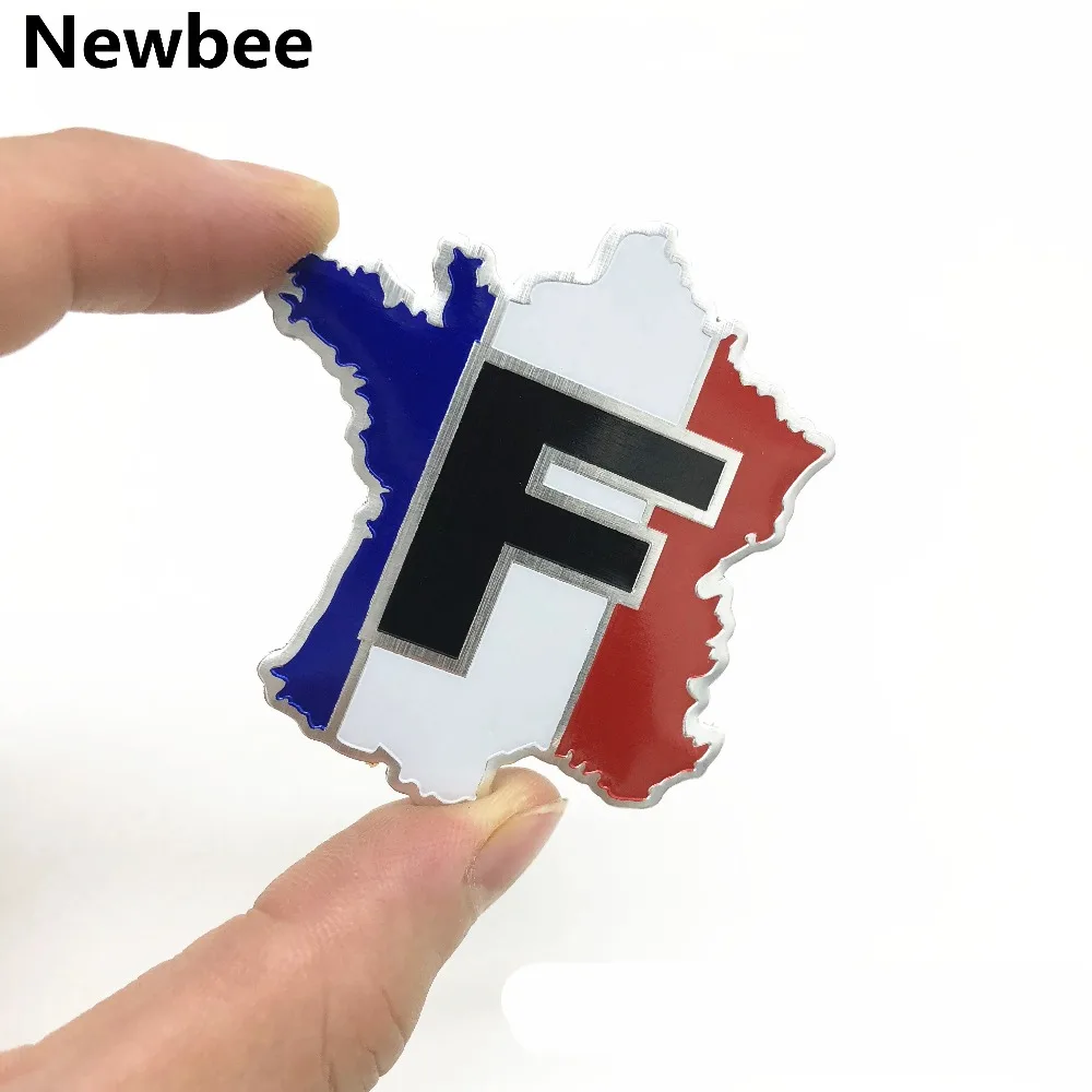 3D эмблема из алюминиевого сплава Национальный Флаг Франции наклейки знак
