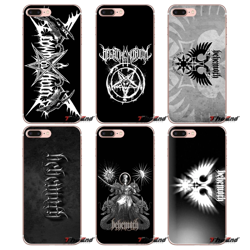 Мягкий ТПУ чехол для iPhone X 4 4S 5 5S 5C SE 6 6S 7 8 Plus Samsung Galaxy J1 J3 J5 J7 A3 A5 2016 2017 BEHEMOTH DEATH METAL BAND |