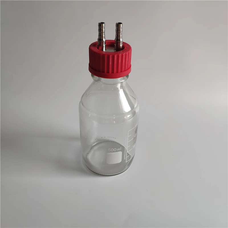 

500ML clear biological anaerobic reaction bottle fermentation flask 500ml transparent glass reagent reaction bottle