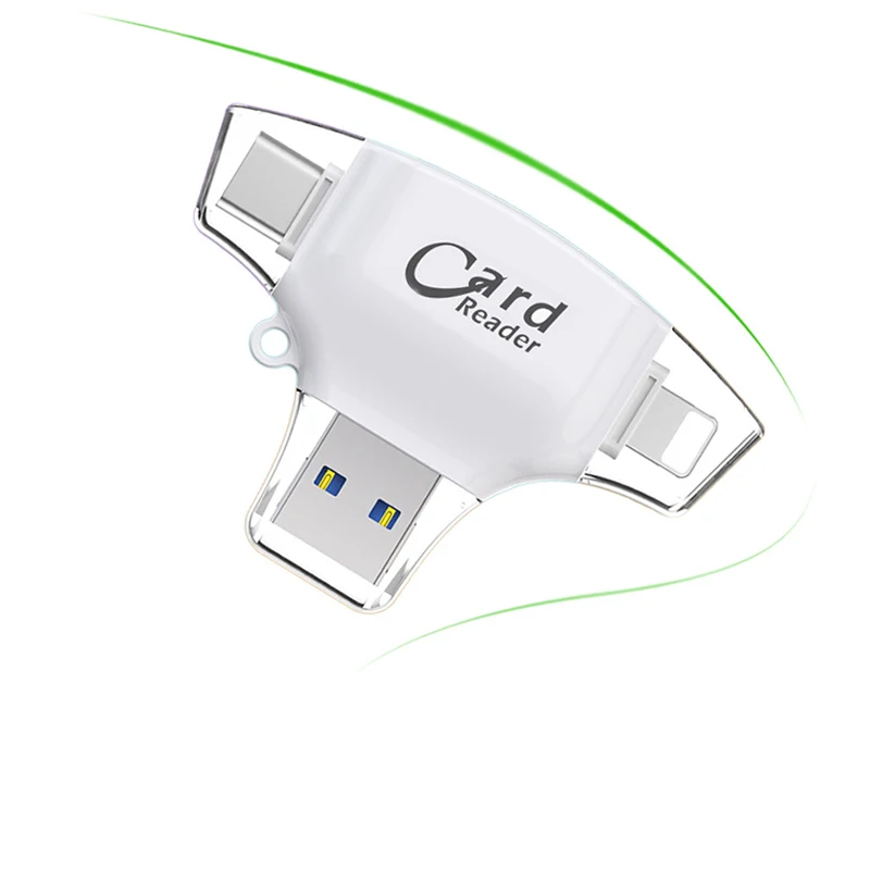 Адаптер для телефона 4 в 1 USB 3 0 type-C lightning IOS Huawei | Мобильные телефоны и аксессуары