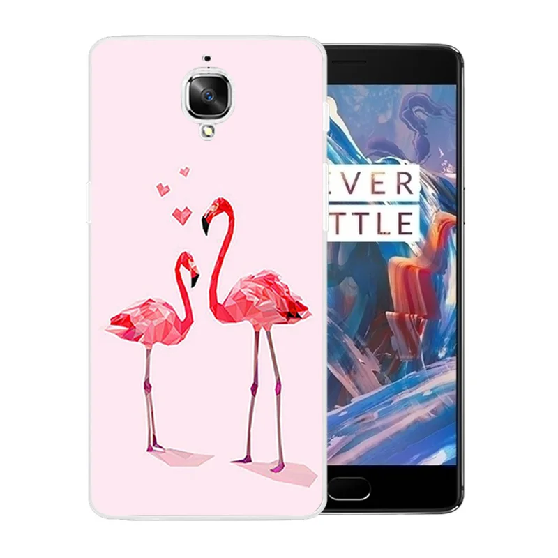 Чехлы для телефонов OnePlus 3/3t A3000 с рисунком фламинго полная защитная задняя крышка