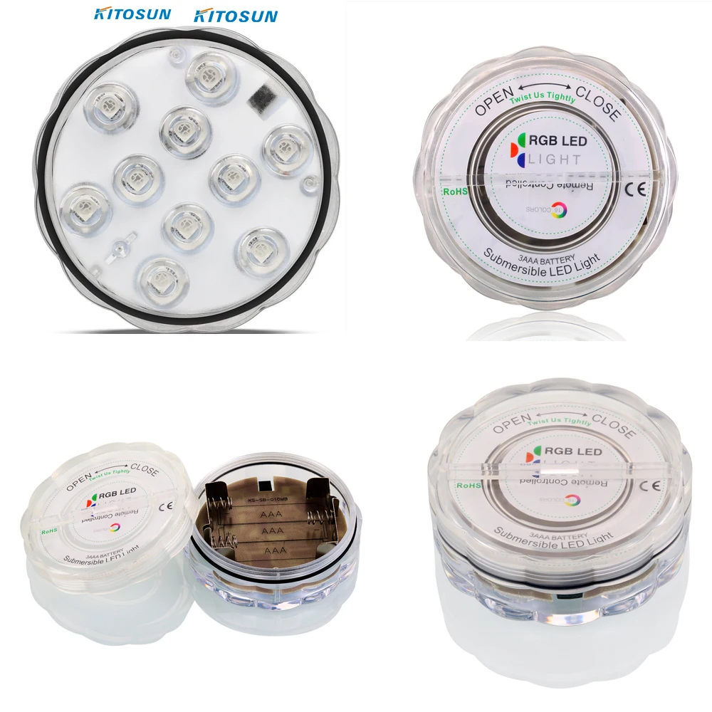 1 * Светодиодная разноцветная погружная Водонепроницаемая Свадебная вечеринка