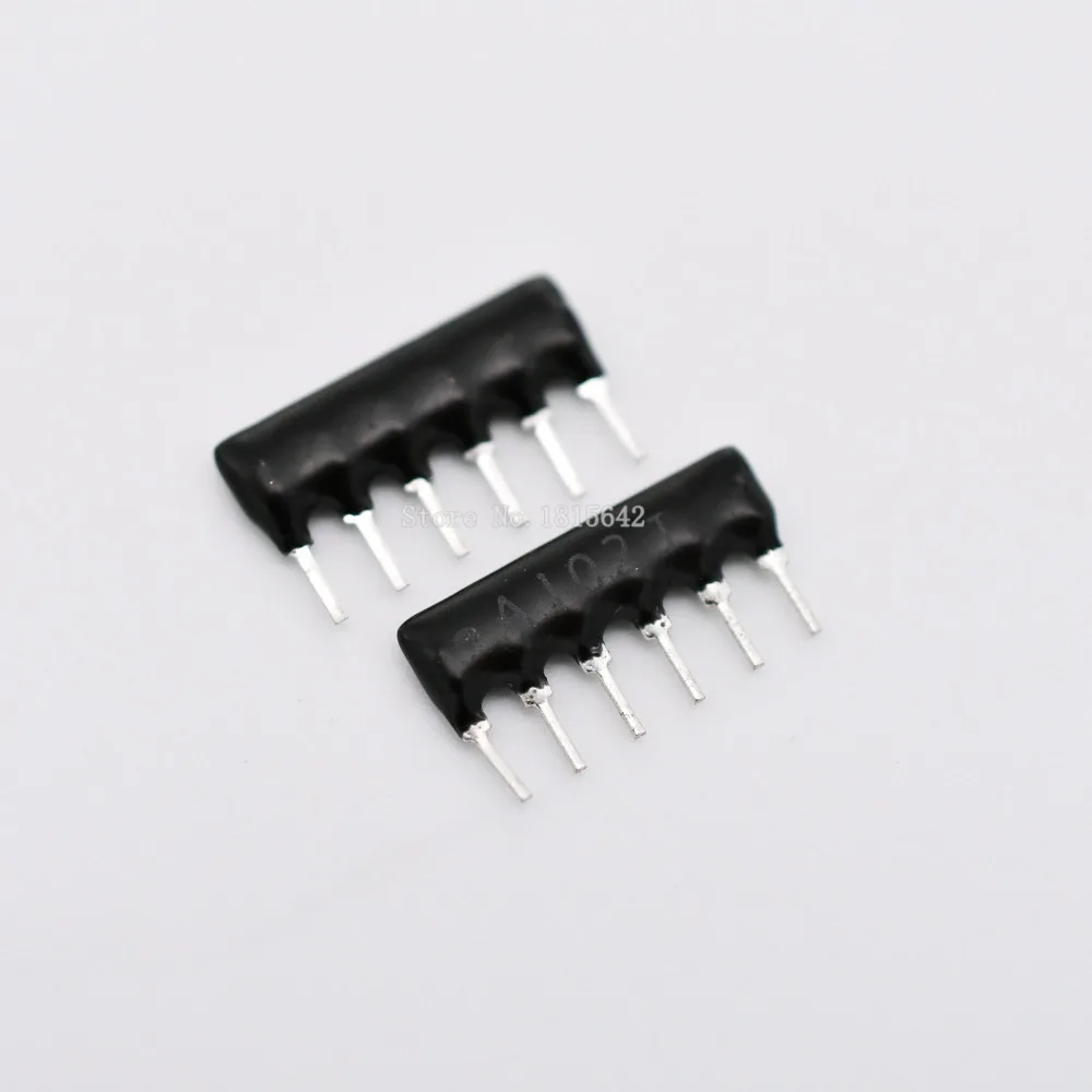 

20PCS DIP Exclusion 6pin 1K ohm A102J 1KR 6 PINS Network Resistor array A06-102J A6J102