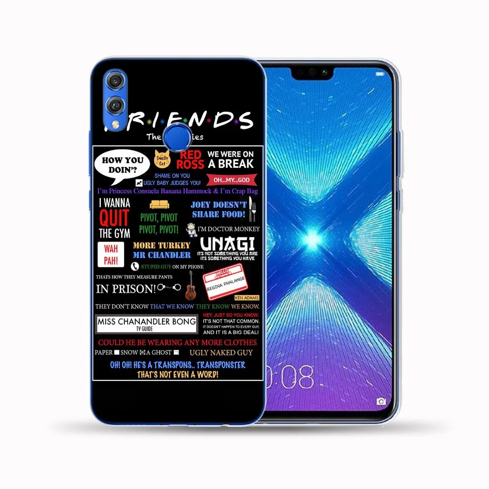 Чехол накладка из мягкого ТПУ для Huawei Honor 9 10 Lite 8X 6X Y5 Y6 II Y3 Y7 2017 Y9 2018 NOVA 3 3I 4|Бамперы| |