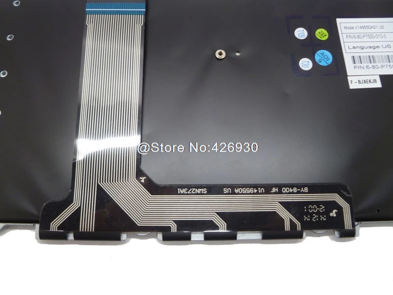 

P870DM Backlit Keyboard For CLEVO P770ZM-G P771DM P771ZM P775DM P775DM-G P775DM1-G P775DM-G P870DM-G United States US