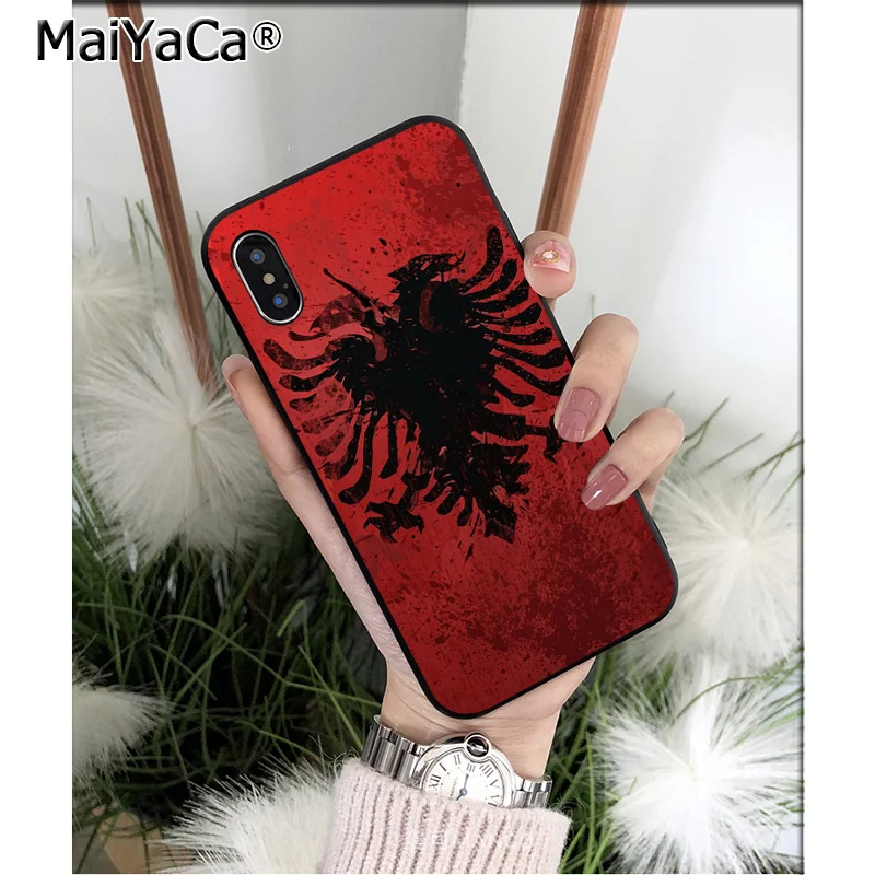 Мягкий силиконовый чехол для телефона MaiYaCa Armenia Albania с флагом России из ТПУ iPhone 5 5Sx