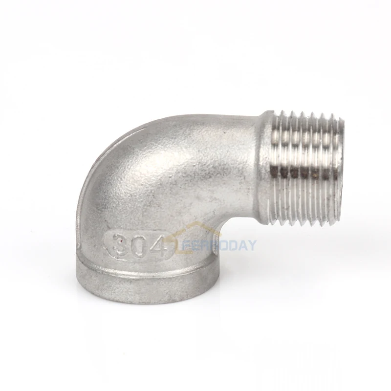 1/2&quot NPT STREET ELBOW 304 STAINLESS STEEL HOME BREWING Homebrew Hardware Pump fitting 90 DEGREE | Bar Accessories