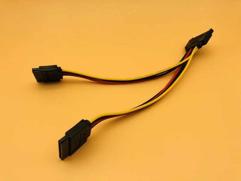 15 контактный разъем SATA папа 2 мама серийный ATA Power HDD сплиттер соединительные