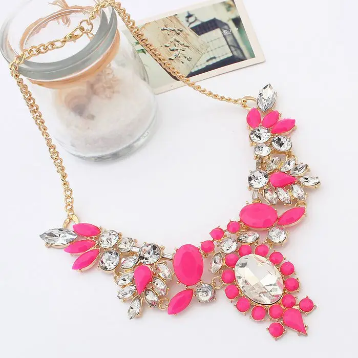 Луна конфеты желтый Shourouk цветок золотые ворота чокеровщика заявление ожерелья и